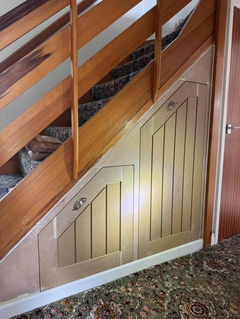 Stair storage carpentry — West Yorkshire